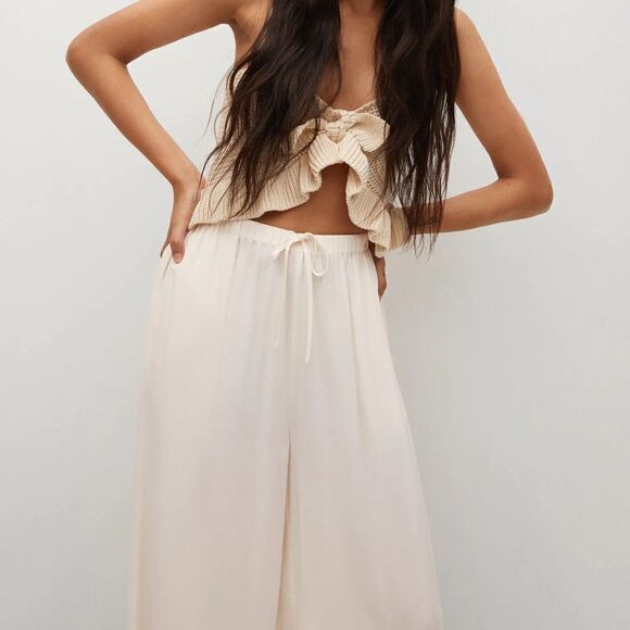 Mango Culottes Fluid Pants New - Picture 5 of 8